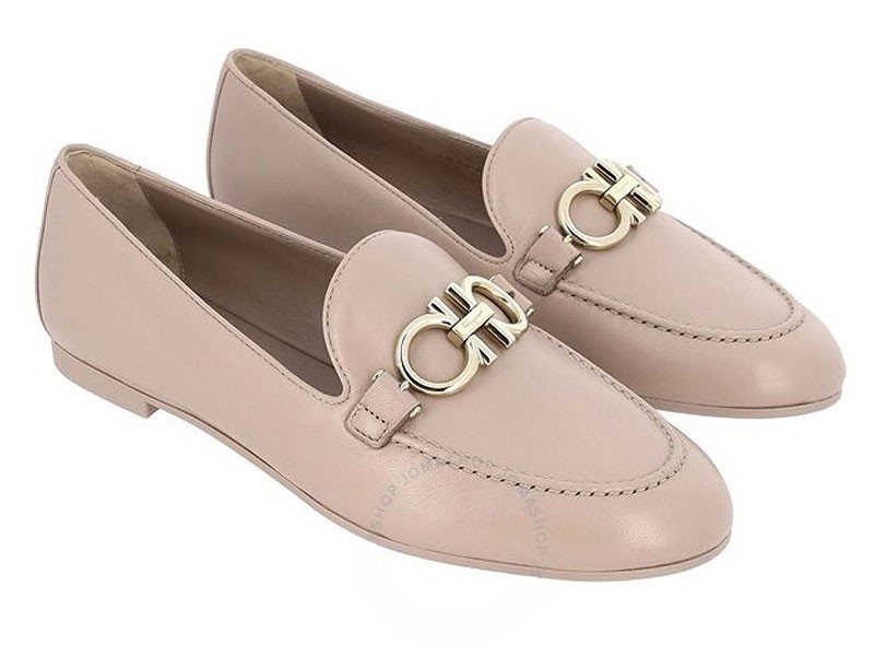 Salvatore Ferragamo Gancini Moccasin In  Casual Shoe For Women