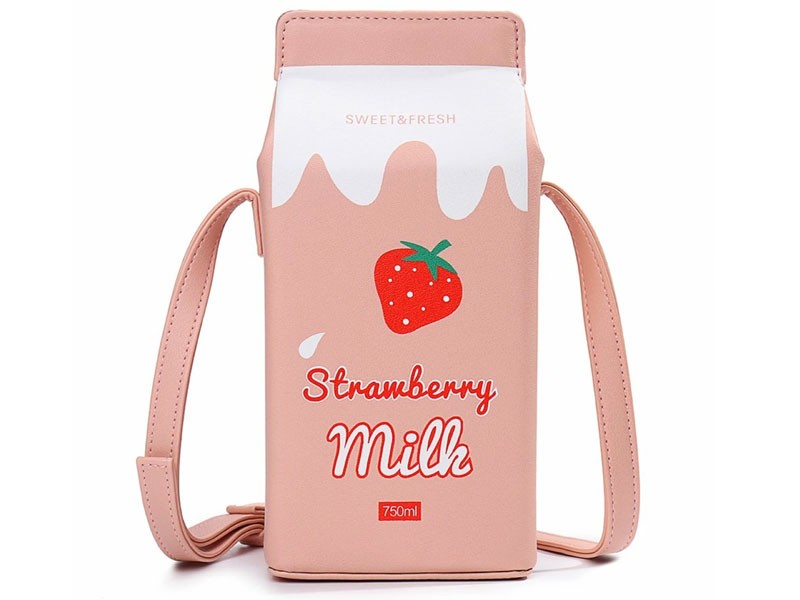 Cute Milk Box Casual Crossbody Bag