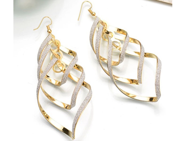 Spiral Casual Alloy Earrings For Women