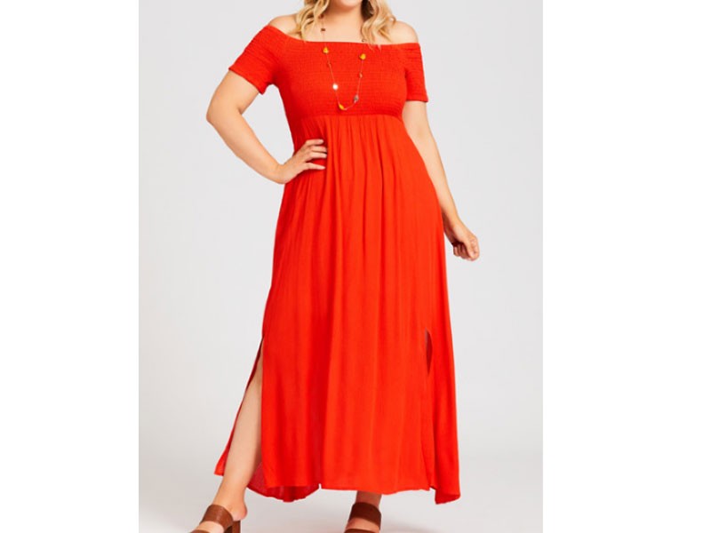 Women's Shirred Split Maxi Dress Tigerlily