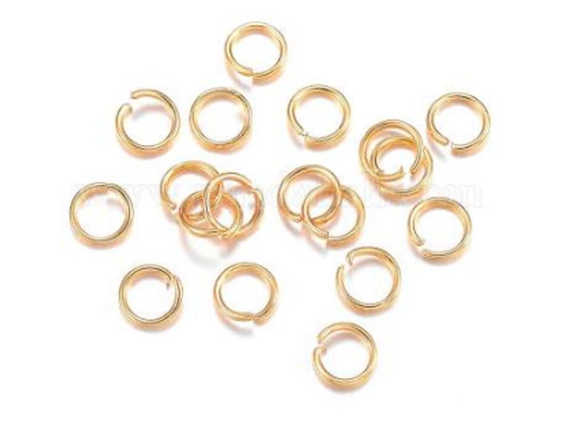 Women's Stainless Steel Jump Rings Open Jump Rings Golden 26 Gauge