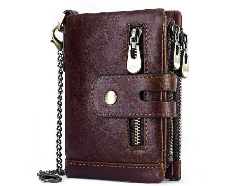 Genuine Cow Leather Wallet Men's Coin Purse Male Cuzdan Small Min Walet