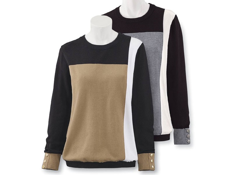 Women's Chic Colorblock Sweater