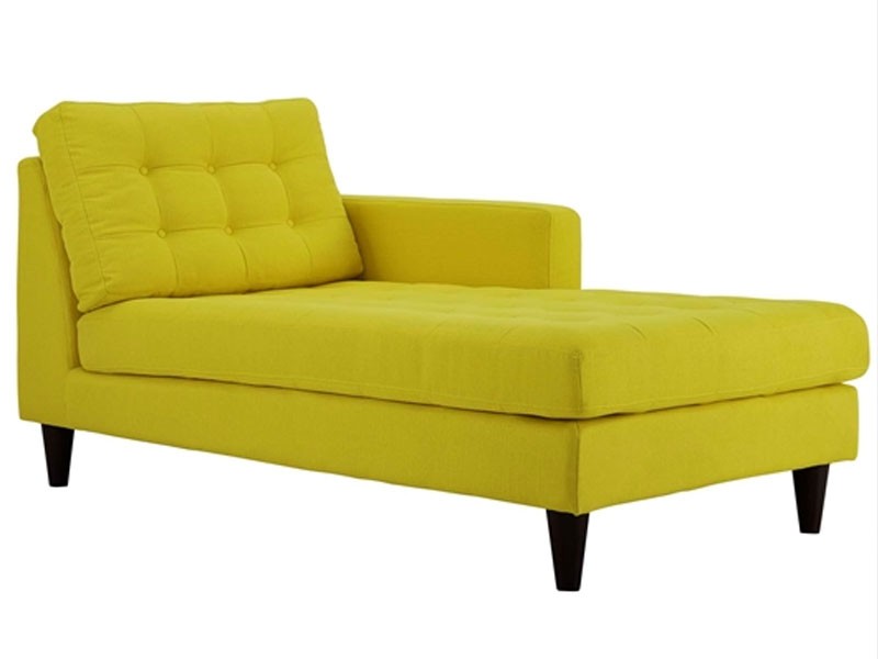 Empress Right-Arm Upholstered Fabric Chaise