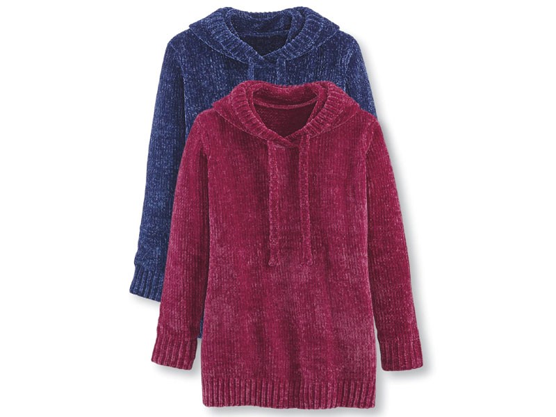 Women's Chenille Hoodie Tunic