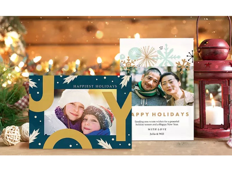 25 5''x7'' Double-Sided Flat Holiday Cards or Invitations