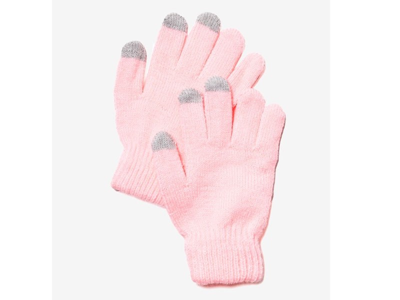 Texting Pink Gloves For Women