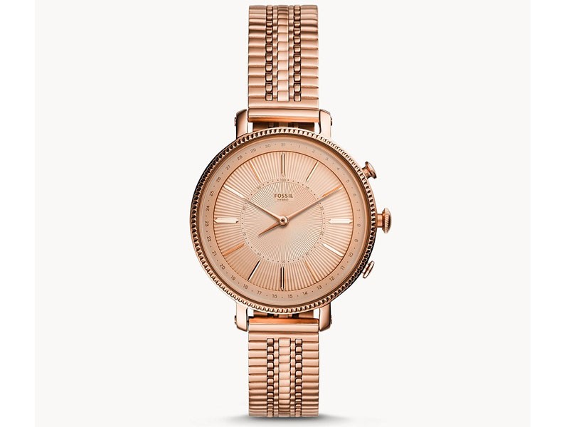Women's Fossil Hybrid Smartwatch Cameron Rose Gold-Tone Stainless Steel