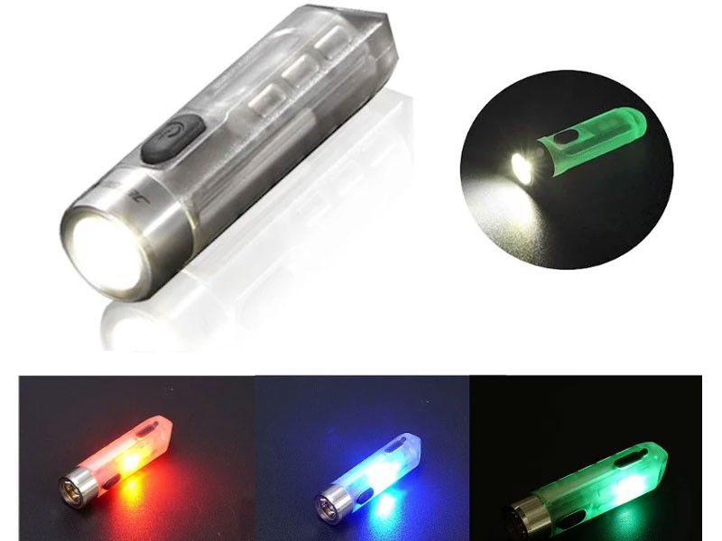 Jetbeam Mini One Se 500lm Gitd Edc LED Keychain Flashlight