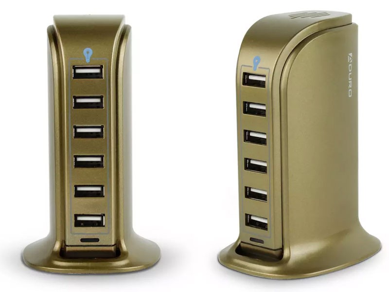 Aduro PowerUp 40-Watt 6-Port USB Charging Station