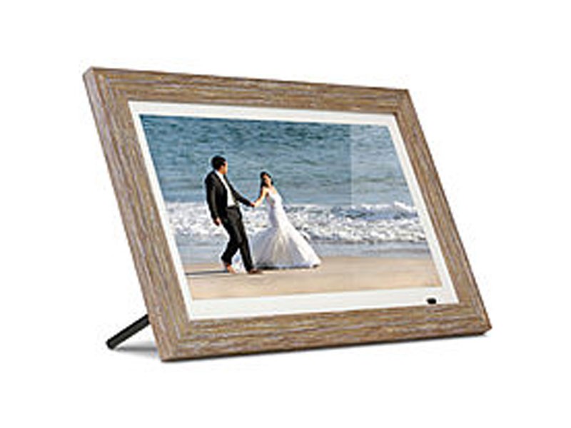 Aluratek Distressed Wood Digital Photo Frame