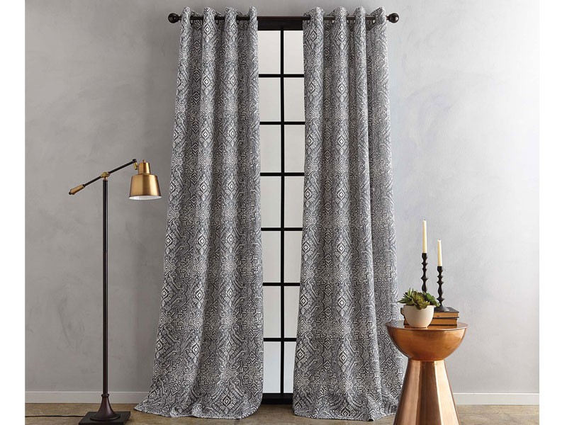 Bedeck Juma Print Grommet Window Curtain Panel