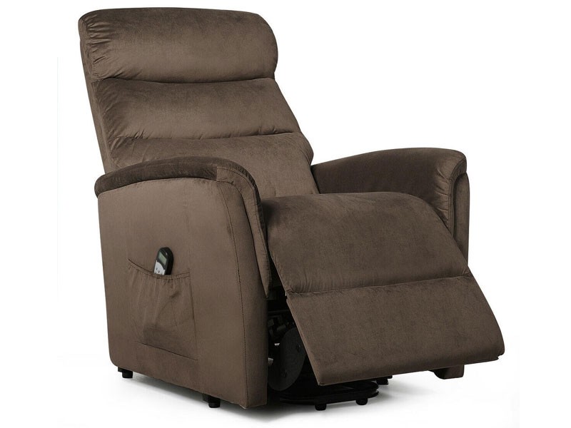 Gymax Power Electric Massage Recliner Chair Vibrating Remote Control Fabric Sofa