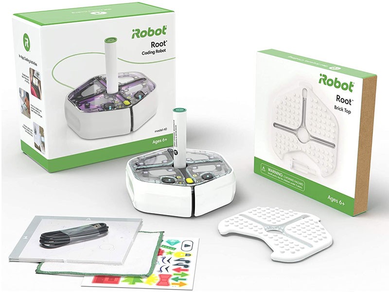 Kid's iRobot Root rt0 Coding Robot With Brick Top Holiday Bundle