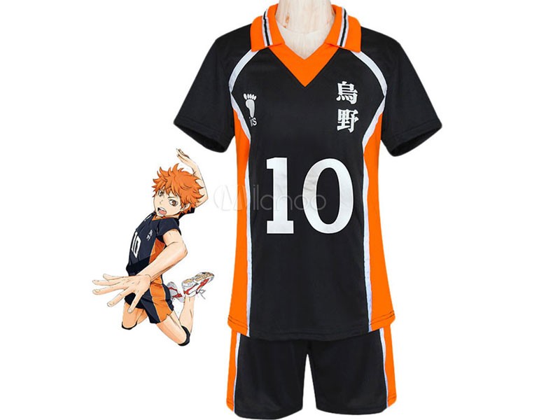 Haikyuu!! Hinata Shouyou Cosplay Costume No. 10 Jersey Carnival