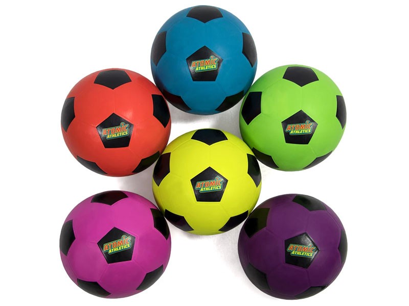 Brybelly SBAL-421 6 Regulation Size Neon Soccer Balls