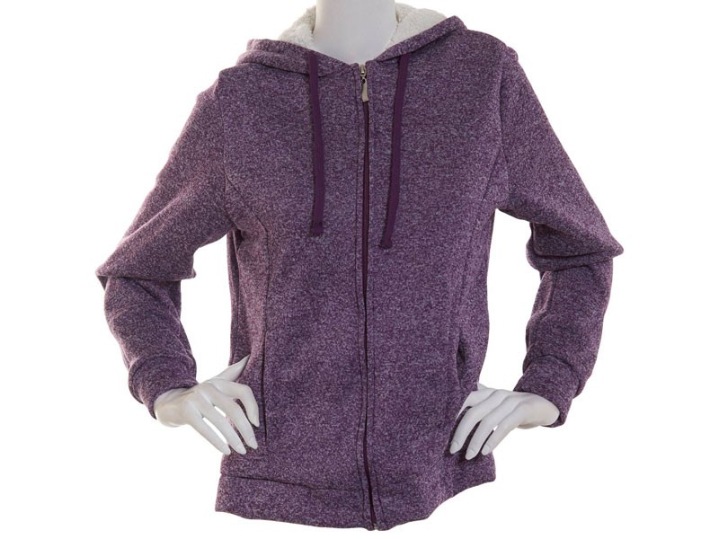 Women's Starting Point Marled Sherpa Full Zip Hoodie