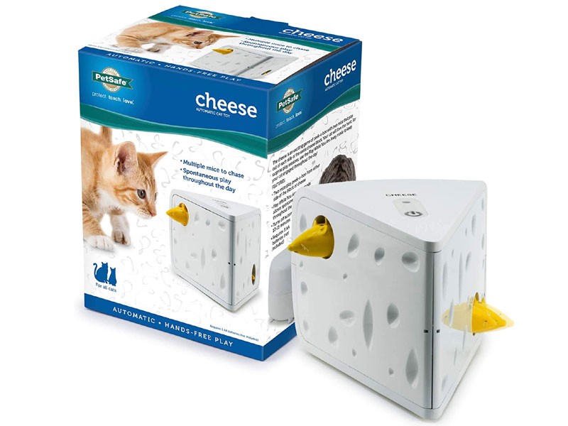 PetSafe Electronic Cat Toys Automatic Cheese and Peek-A-Bird