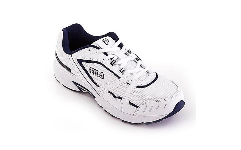 Mens Fila Talon 3 Athletic Sneakers - White/Navy