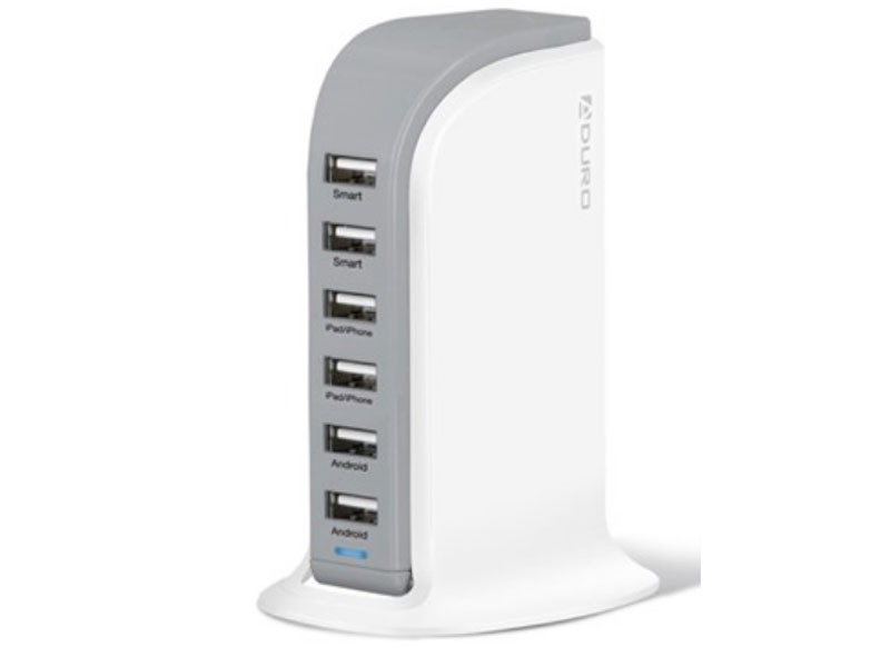 Aduro PW-HUB6P PowerUP Smart 6-Port USB Rapid Charger