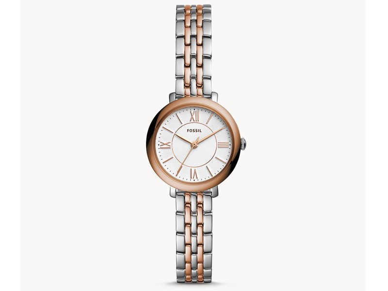 Fossil Jacqueline Mini Three-Hand Two-Tone Stainless Steel Watch For Women