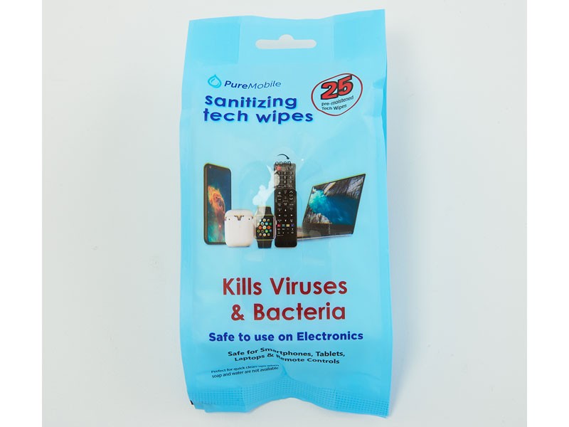 25pk Sanitizer Tech Wipes