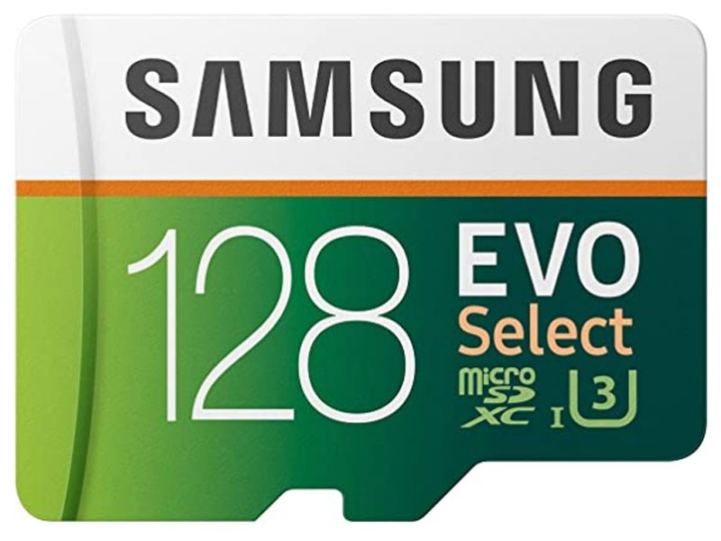 Samsung Evo Select 128GB MicroSDXC UHS-I U3 100MB/s Full HD & 4K UHD Memory Card