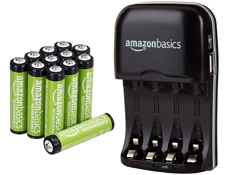 AmazonBasics AAA Rechargeable Batteries With Battery Charger
