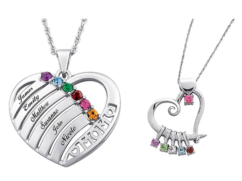 Mother's Custom Birthstone Necklace From Limoges Jewelry