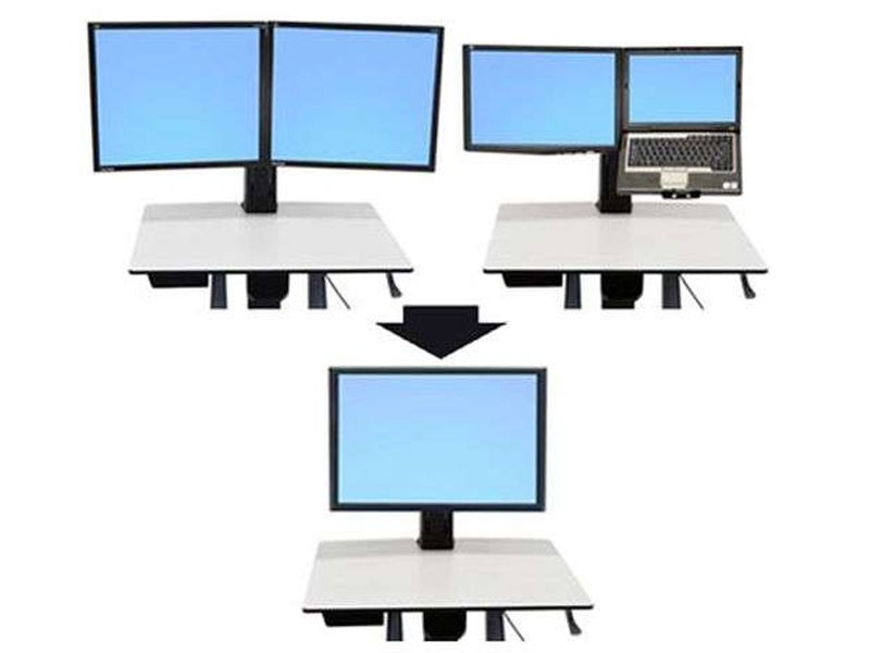 Ergotron WorkFit-C Conversion Kit  Dual or LCD & Laptop Workstation