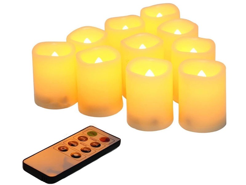 Flameless Votive Candles With Remote Control And Timer Bulk