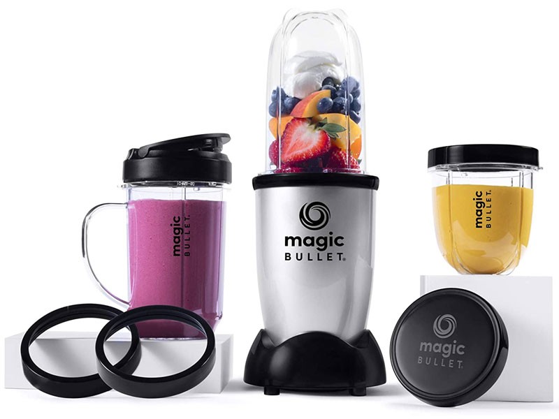 Magic Bullet Blender Small Silver 11 Piece Set