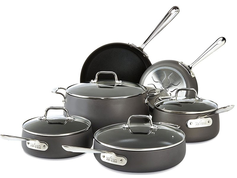 All-Clad HA1 Hard Anodized Nonstick Cookware Set