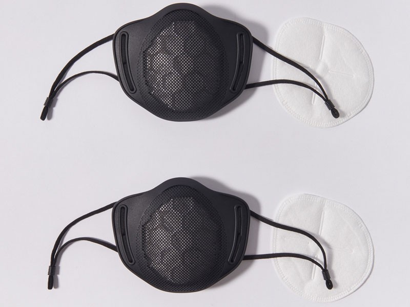 Vivzone Reusable Silicone Mask 2-Pack Black