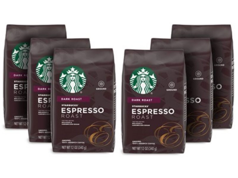 Starbucks Ground Coffee 6 Pack Espresso