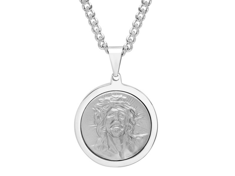 Men's Gentlemen's Classics Stainless Steel Jesus Pendant