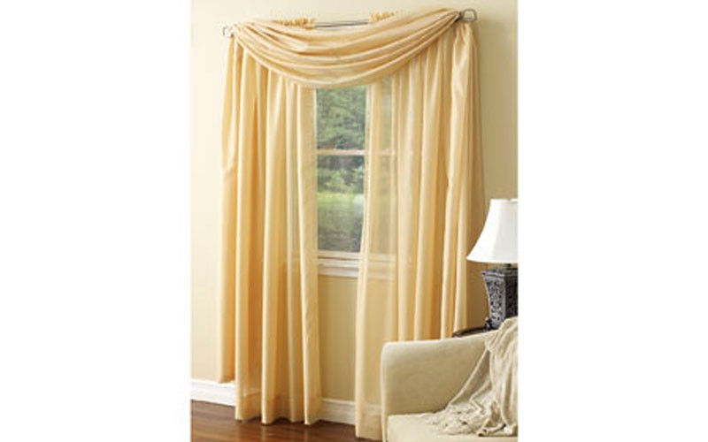 Reverie Snow Voile Sheer Curtain Panel