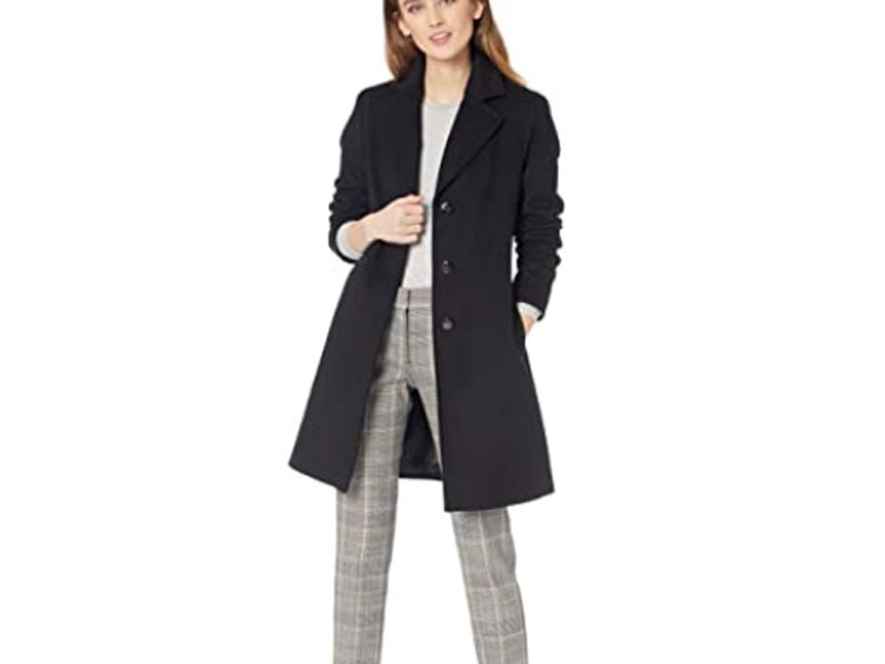 Calvin Klein womens Classic Cashmere Wool Blend Coat