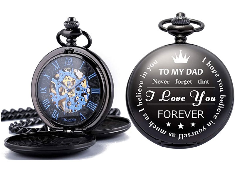 ManChDa Quartz Personalized Pocket Watch For Men & Women