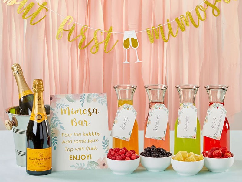 Mimosa Bar 10 Piece Kit Gold Glitter