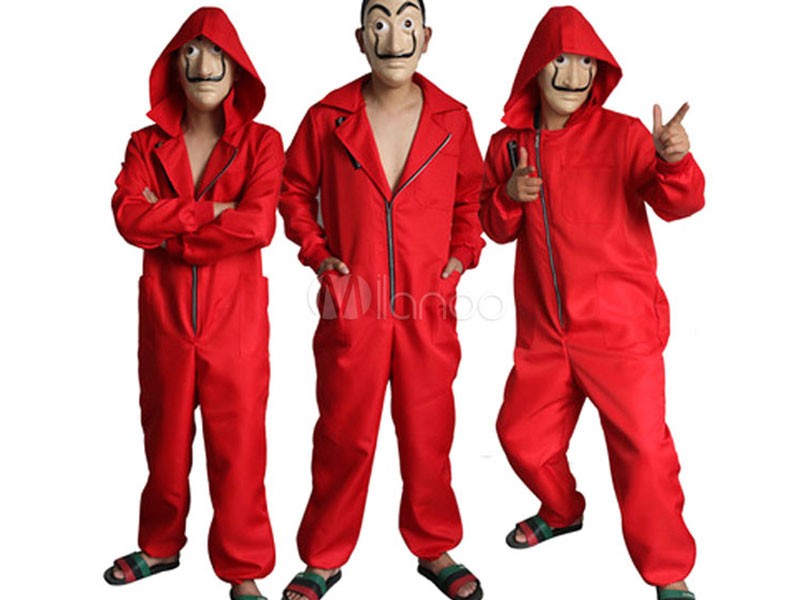 Money Heist Cosplay Dali Red La Casa De Papel Cosplay Jumpsuit