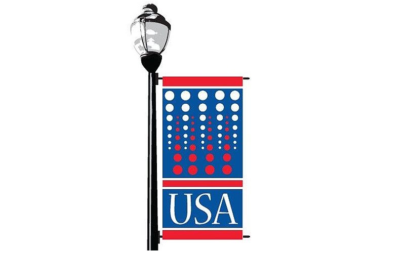 Retro USA Street Banner