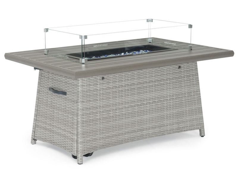 Portofino Casual 50x32 Fire Table Gray