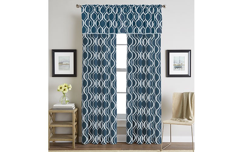 Morocco Woven Print Pole Top Curtain Panel