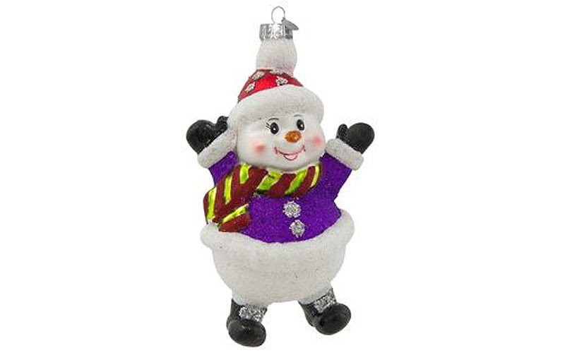 Celebrations by Radko 5 x 1 pc whimsical snowman with hands in the air