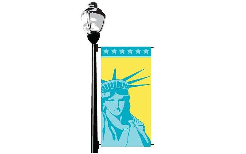 Statue Of Liberty Street Banner