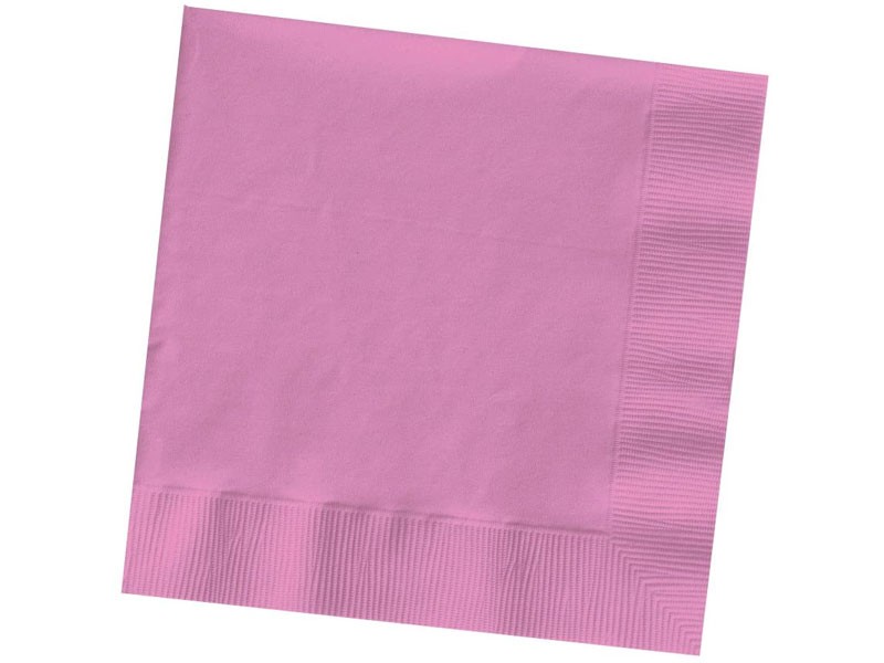 Creative Converting Bright Pink Beverage Paper Napkins