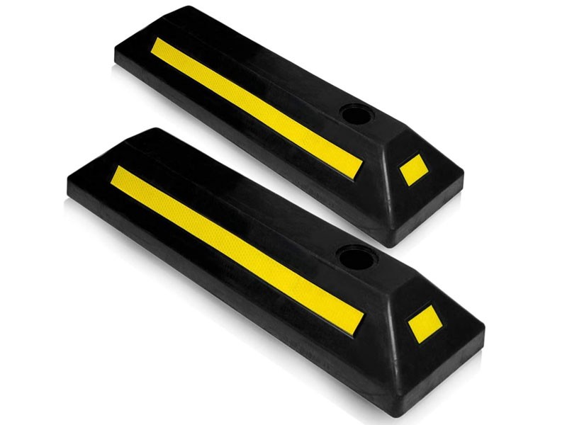 Zone Tech TS0006 Heavy Duty Rubber Parking Guide Set of 2