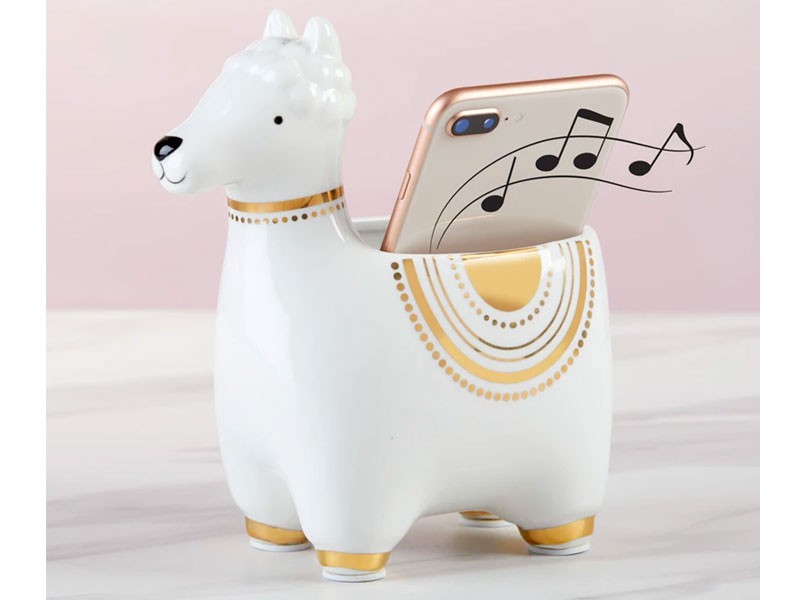 Llama Ceramic Phone Amplifier