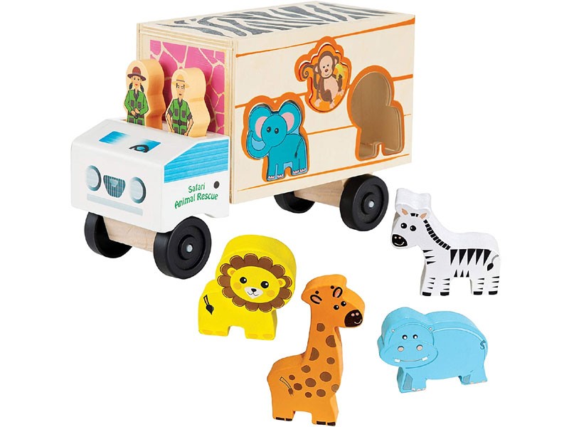 Bundaloo Safari Animal Shape Sorter Truck